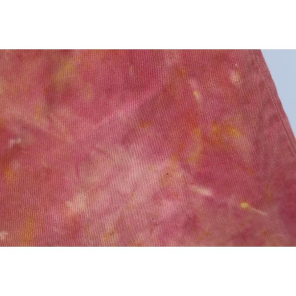 Stussy Jeans Mens 28 Wonderland Dye Big Ol Wide Leg Button Fly Pinkish Yellow - Picture 13 of 16